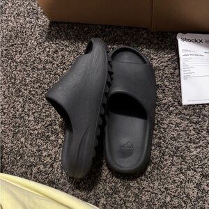 Adidas Black Slide Sandals with Box